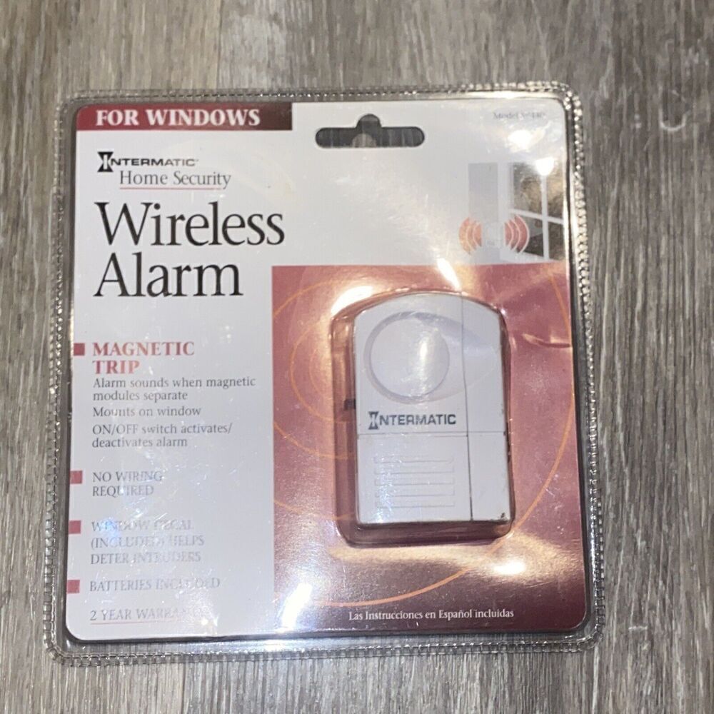 Home Security Wireless Alarm for Windows No Wiring Required Protection New